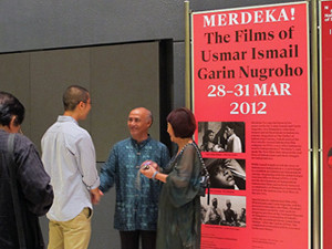 Suasana pelaksanaan program Merdeka di lobi gedung NMS. (Foto: FI)